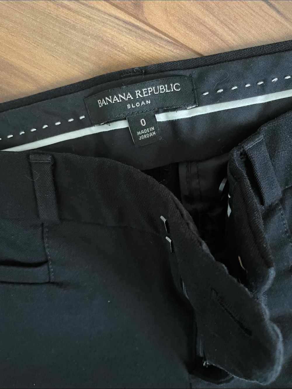 Banana Republic Black Sloan Dress Pants size 0 - Picture 2 of 4